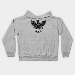 Eagle NYC - black (distressed) Kids Hoodie